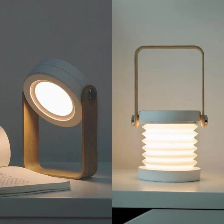 Lampe pliable réglable 4 En 1 Bureau Et Camping , 3 Modes, Rechargeable