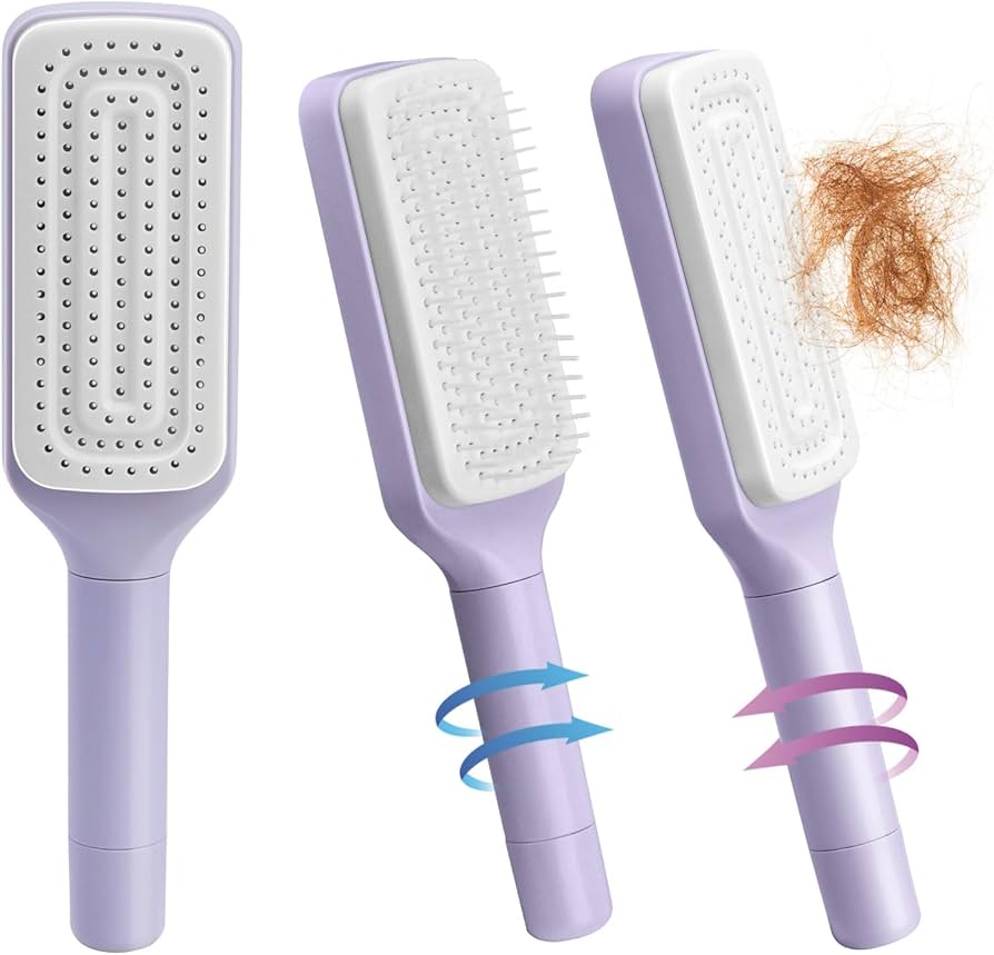 Brosse à cheveux facile à nettoyer et à démêler