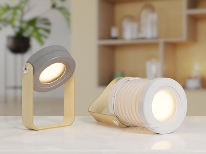 Lampe pliable réglable 4 En 1 Bureau Et Camping , 3 Modes, Rechargeable