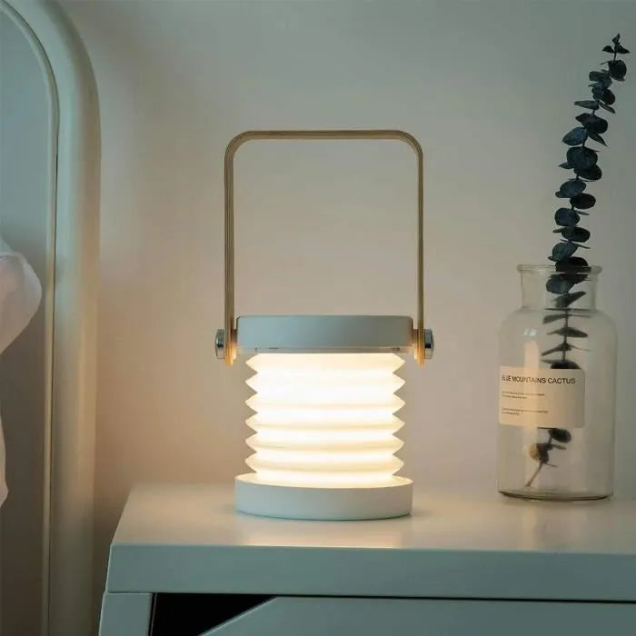 Lampe pliable réglable 4 En 1 Bureau Et Camping , 3 Modes, Rechargeable